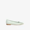 Spitze Lederballerinas