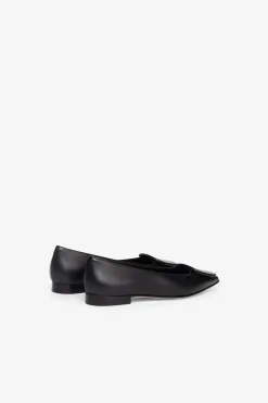 Spitze Lederballerinas