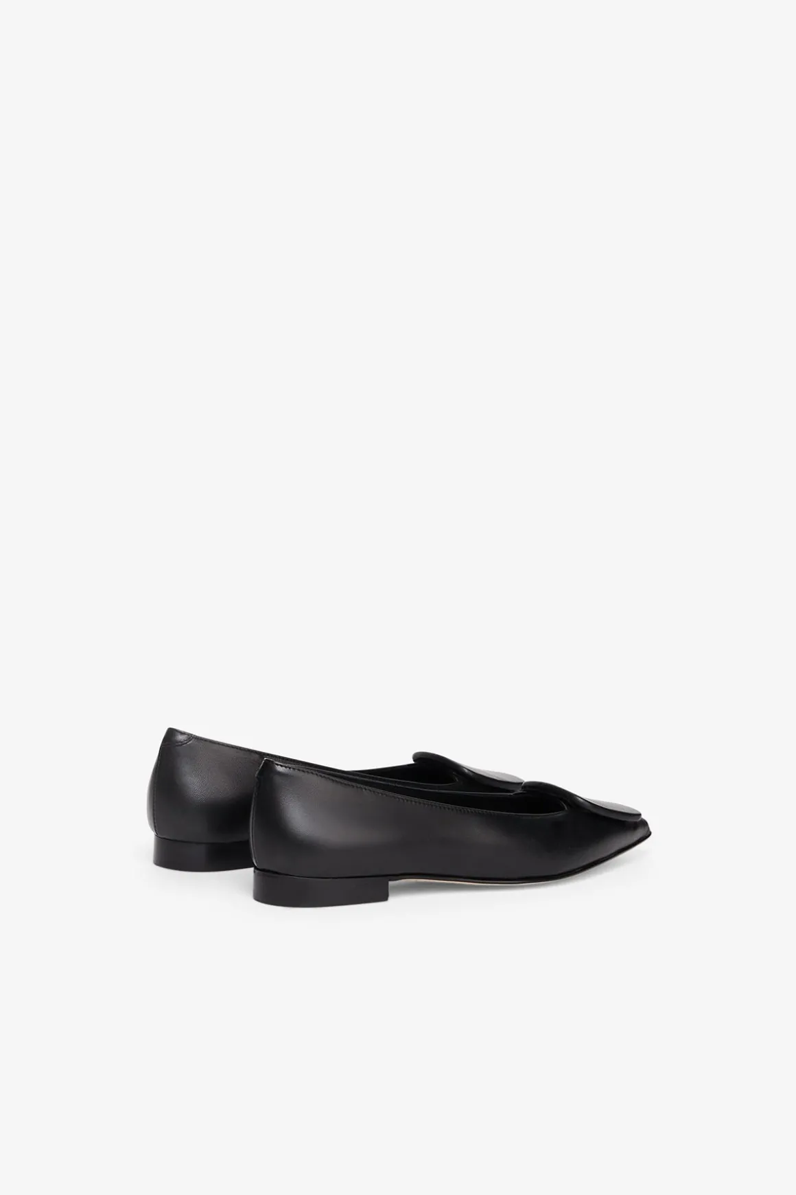 Spitze Lederballerinas