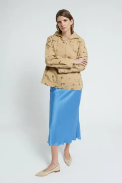 Sweatshirt-Jacke aus Baumwolle