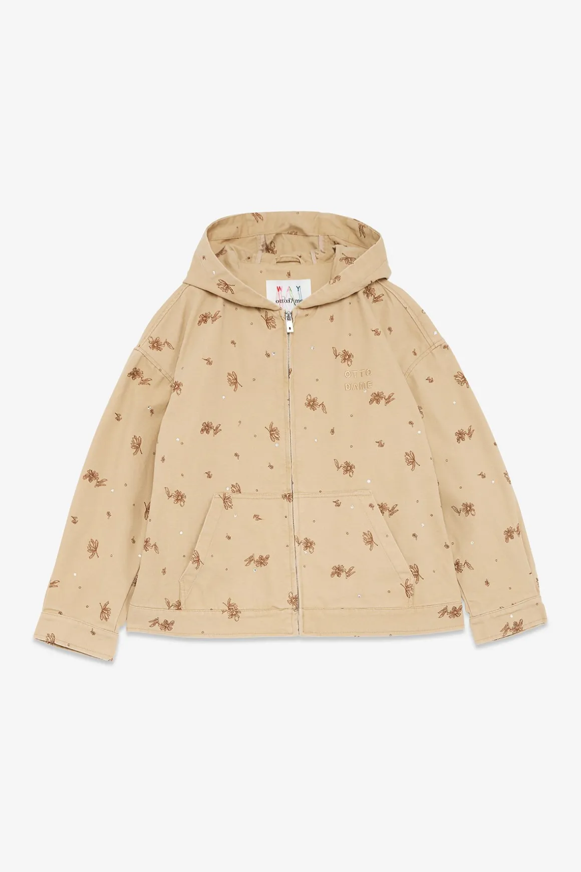 Sweatshirt-Jacke aus Baumwolle