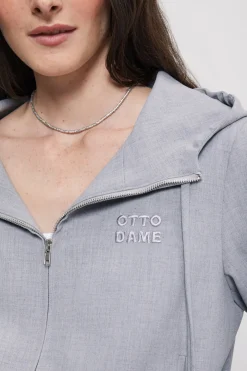 Sweatshirtjacke mit Reißverschluss