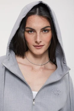 Sweatshirtjacke mit Reißverschluss