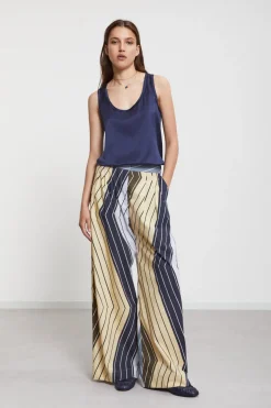 Tanktop aus Seide und Viskose