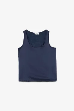 Tanktop aus Seide und Viskose