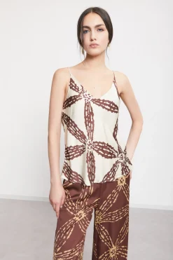 Tanktop aus Viskosesatin