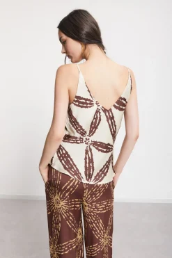 Tanktop aus Viskosesatin