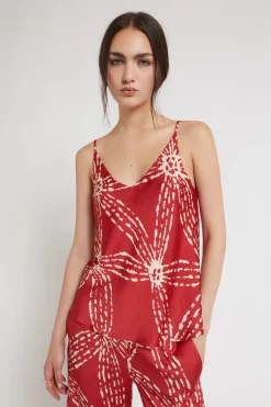 Tanktop aus Viskosesatin