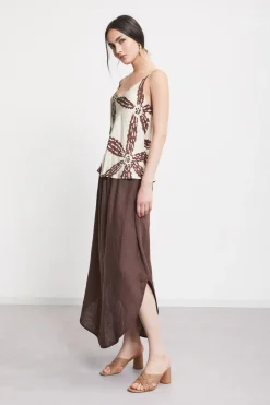 Tanktop aus Viskosesatin