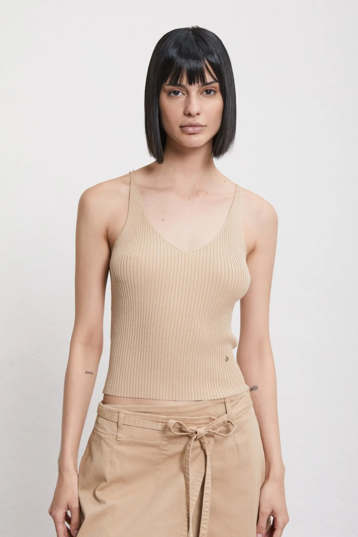 Tanktop im Rippstrick