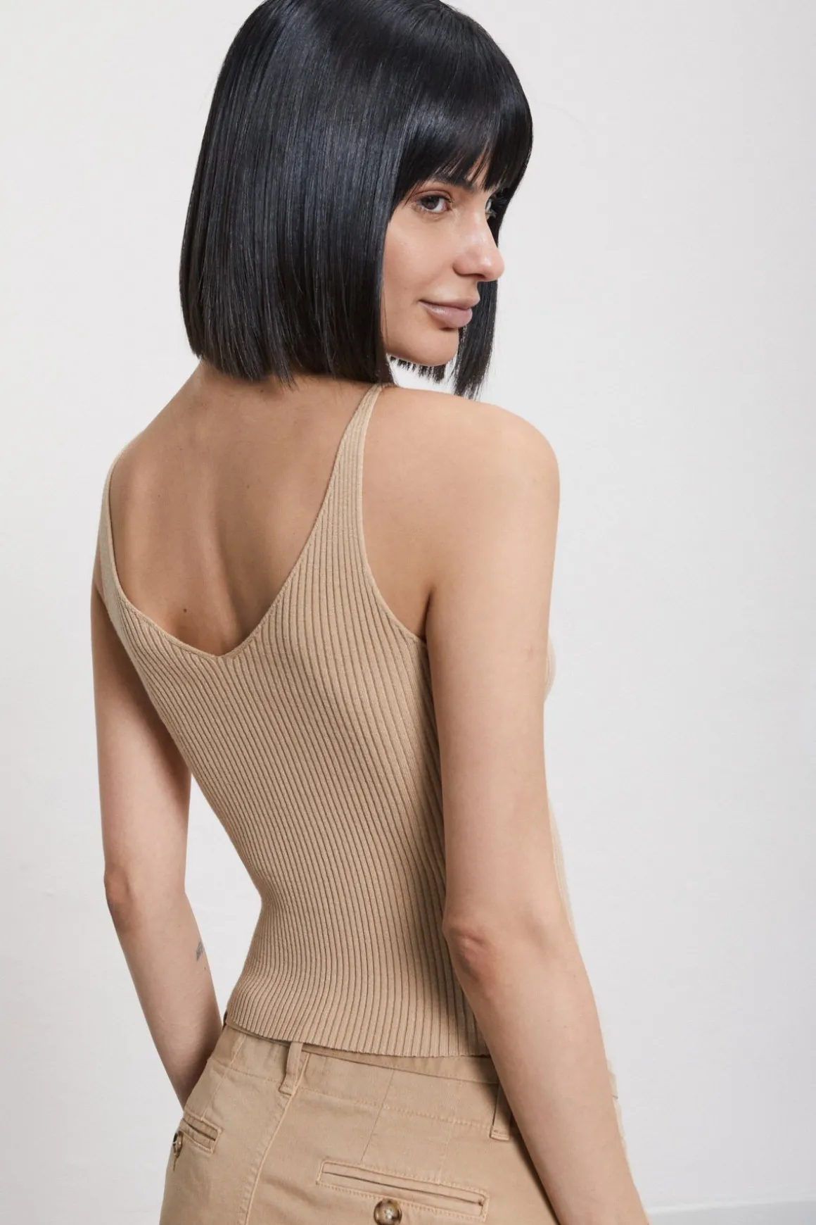 Tanktop im Rippstrick