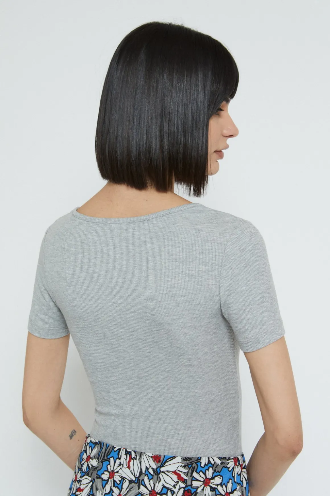 T-Shirt aus Baumwolle/Modal
