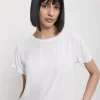T-Shirt aus Seidenmischgewebe