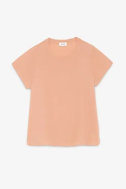 T-Shirt aus Seidenmischgewebe