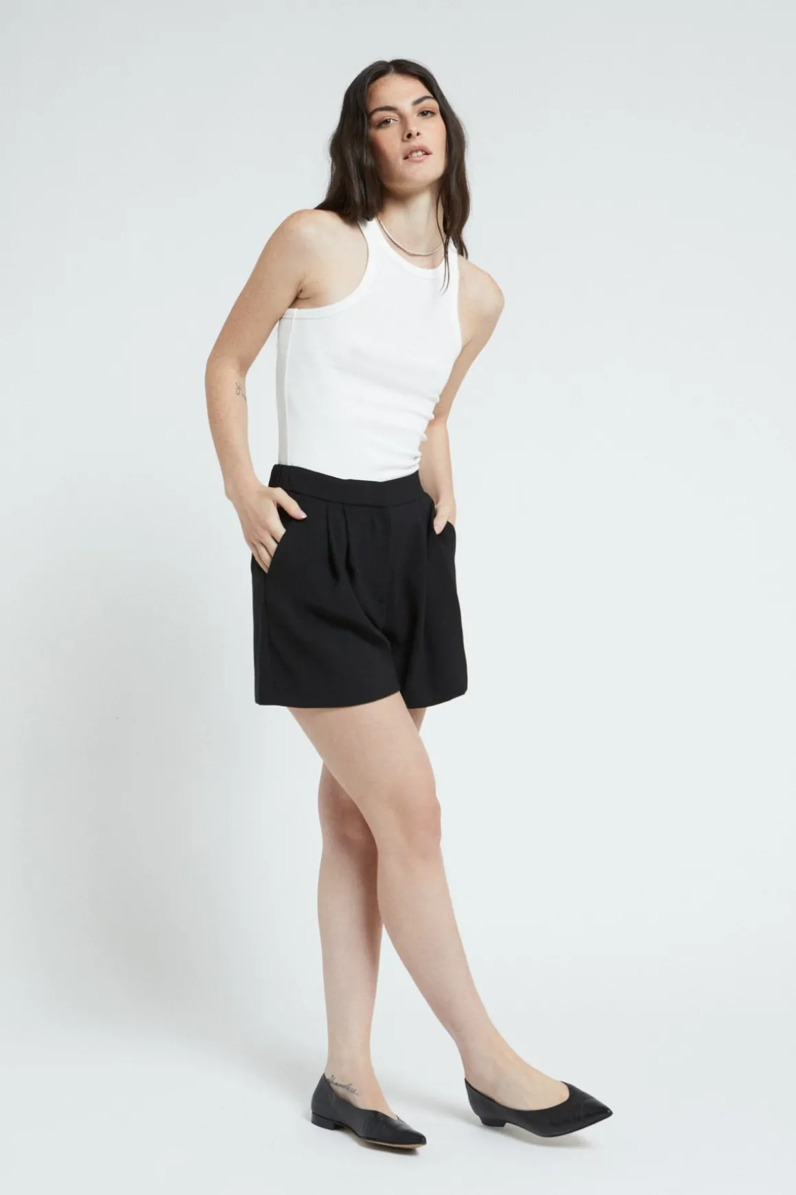 Unifarbene Shorts