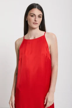 Viskosekleid im Unterkleidstil