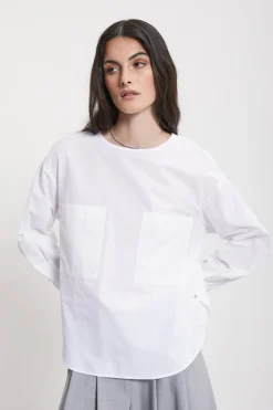Popelineshirt