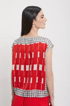 Ärmelloses Viskoseshirt